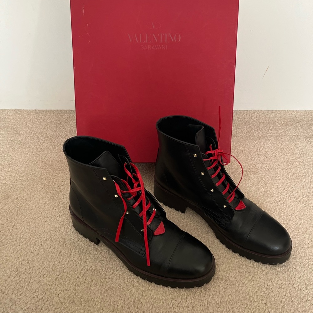 Valentino Rouge Bond Combat Boot
